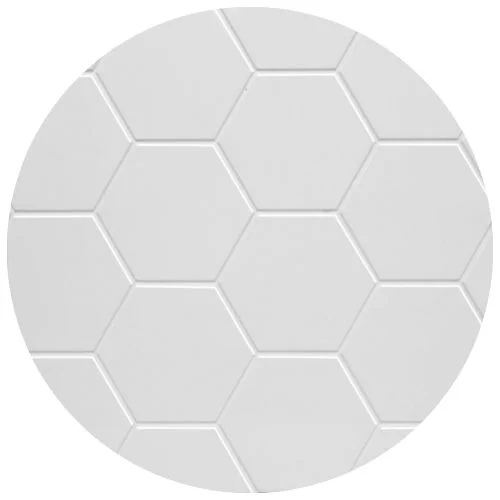 Gloss White Hexagon shower tile color